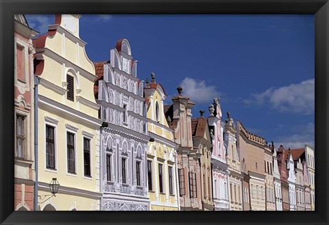 Framed Renaissance Houses of Telc Print