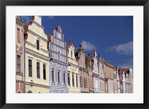 Framed Renaissance Houses of Telc Print