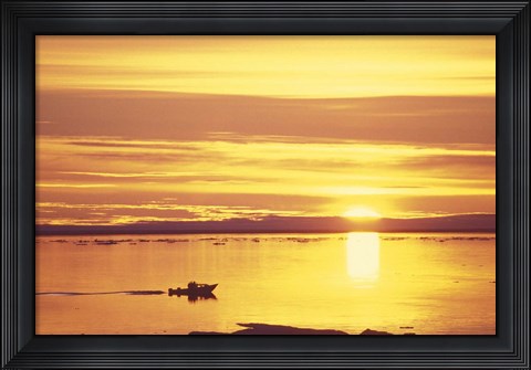 Framed Baffin Island Sunset Print
