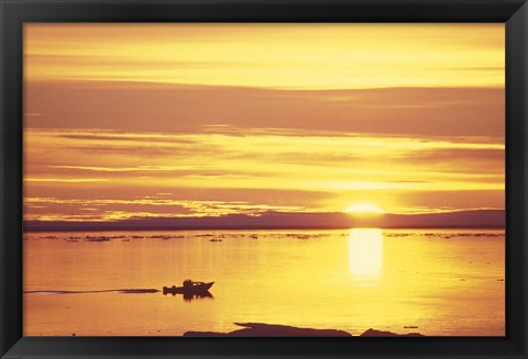 Framed Baffin Island Sunset Print