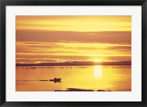 Framed Baffin Island Sunset Print