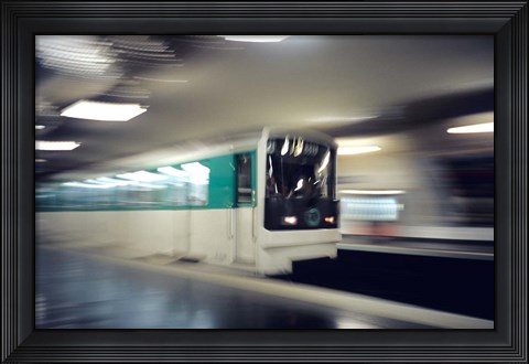 Framed Metro, Paris, France Print