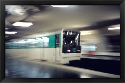 Framed Metro, Paris, France Print