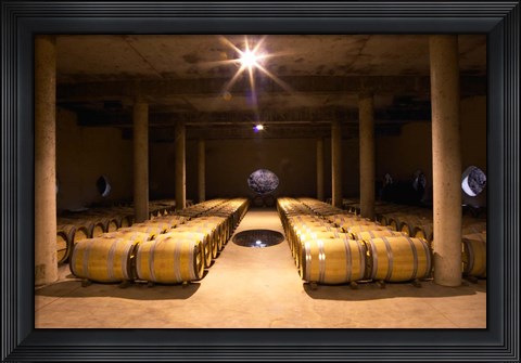 Framed Aging Cellar at Vignoble Print