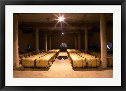 Framed Aging Cellar at Vignoble Print