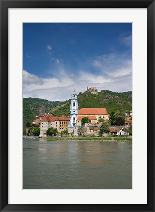 Framed Castle on Danube River Print