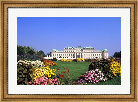 Framed Belvedere Palace, Vienna Print