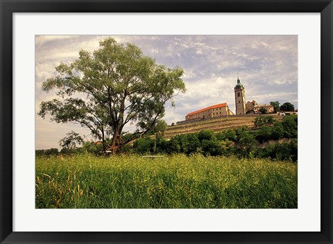 Framed Renaissance Chateau in Melnik Print