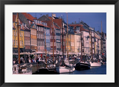 Framed Waterfront, Denmark Print
