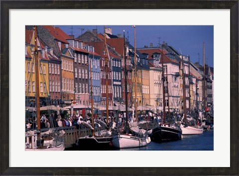 Framed Waterfront, Denmark Print