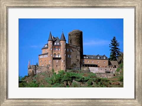 Framed Castle, Rhine River, Germany Print