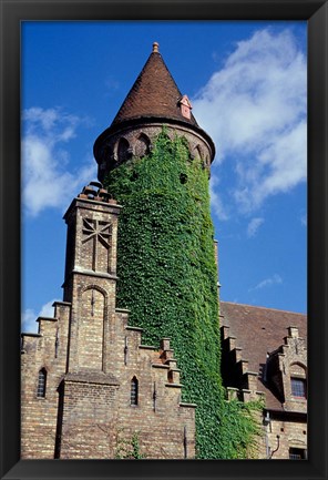 Framed Ivy-Covered Medieval Tower Print