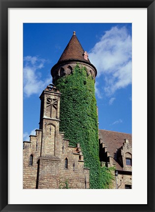 Framed Ivy-Covered Medieval Tower Print