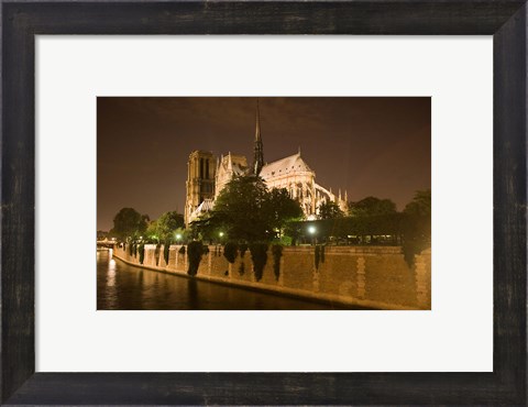 Framed Notre Dame at Twilight Print