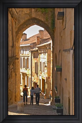 Framed Old Medieval Village of Saint Emilion Print
