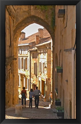 Framed Old Medieval Village of Saint Emilion Print