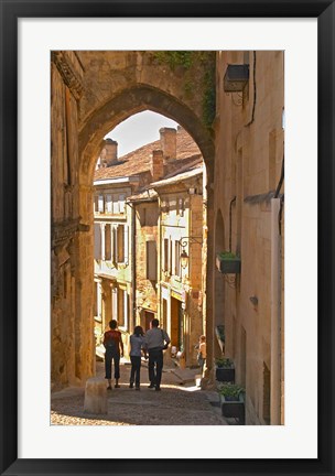 Framed Old Medieval Village of Saint Emilion Print