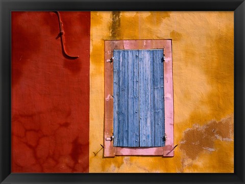 Framed Roussillon Blue Shutters Print