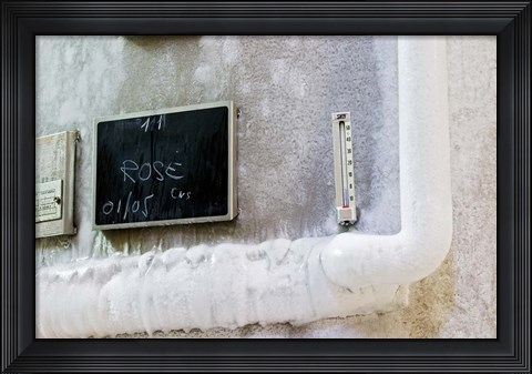 Framed Stainless Steel Fermentation Tank and Wine Print
