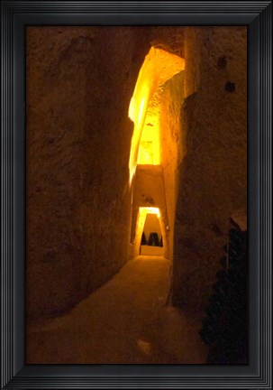 Framed Wine Cellar, Old Chalk Quarry Print
