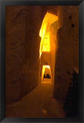 Framed Wine Cellar, Old Chalk Quarry Print