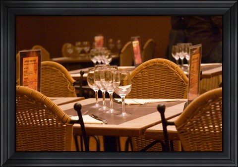 Framed Cadres et Delices Restaurant, Montpellier, France Print