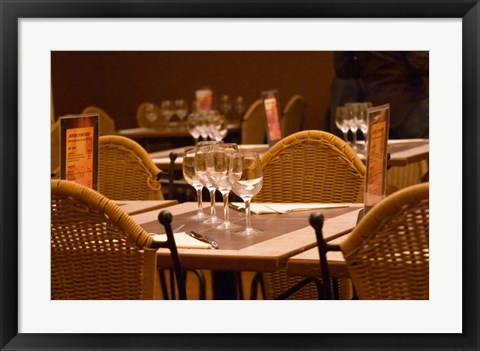 Framed Cadres et Delices Restaurant, Montpellier, France Print