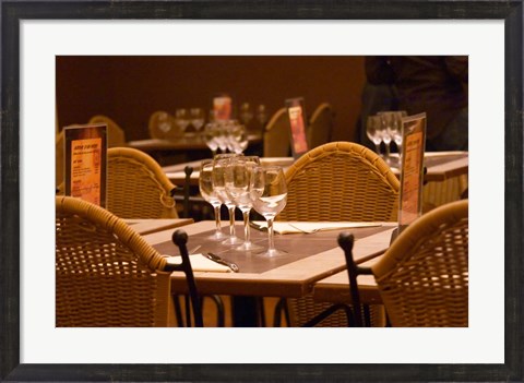 Framed Cadres et Delices Restaurant, Montpellier, France Print
