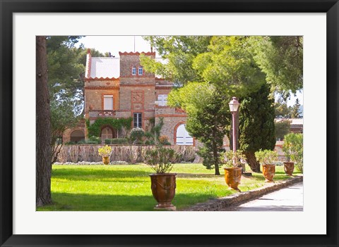 Framed Chateau Vannieres, La Cadiere d&#39;Azur Print