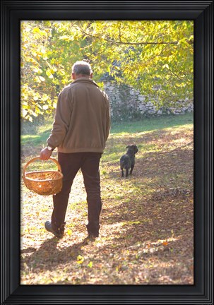 Framed Owner of de la Bergerie Truffles Farm Print