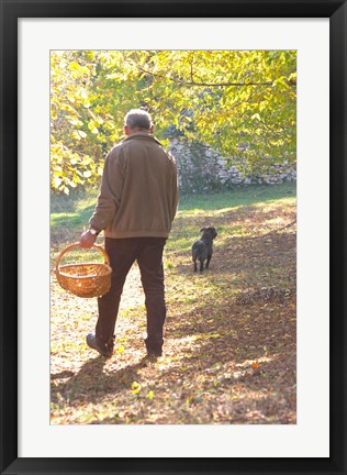 Framed Owner of de la Bergerie Truffles Farm Print