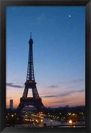 Framed Eiffel Tower and Trocadero Square, Paris, France Print