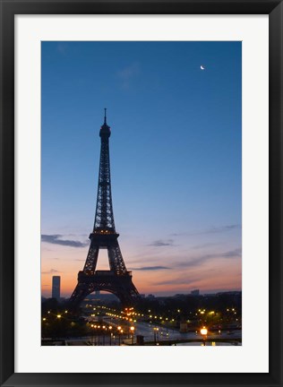 Framed Eiffel Tower and Trocadero Square, Paris, France Print