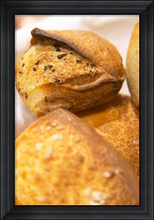 Framed Corsica Style Bread, France Print