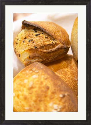 Framed Corsica Style Bread, France Print