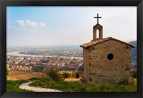 Framed Hermitage Church Chapel, Drome, France Print