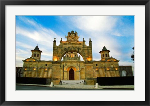 Framed Chateau Cos d&#39;Estournel, St Estephe, Gironde, France Print