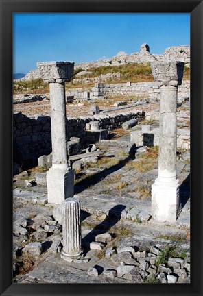 Framed Byllis Archeological Site Print