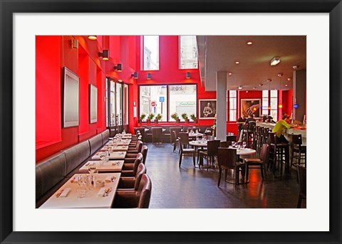 Framed Restaurant Le Cafe du Theotre, Bordeaux Print
