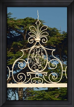 Framed Chateau Beychevelle, Saint Julien, France Print