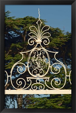 Framed Chateau Beychevelle, Saint Julien, France Print