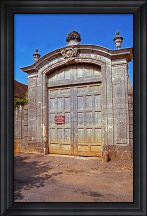 Framed Entrance to Chateau de Pommard, France Print