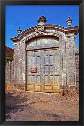 Framed Entrance to Chateau de Pommard, France Print