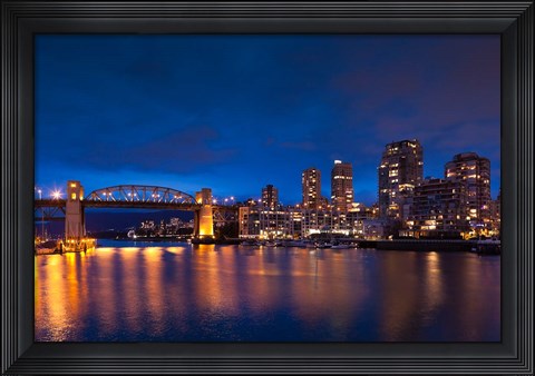 Framed Burrard Street Bridge Print