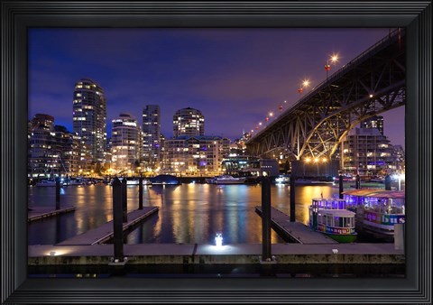 Framed Granville Bridge Print