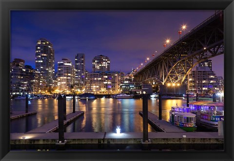 Framed Granville Bridge Print