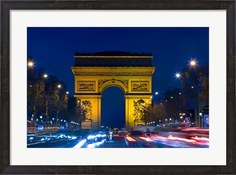 Framed Military Ceremony at the Arc de Triomphe Print