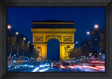 Framed Military Ceremony at the Arc de Triomphe Print