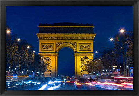 Framed Military Ceremony at the Arc de Triomphe Print
