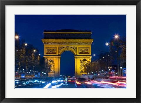 Framed Military Ceremony at the Arc de Triomphe Print